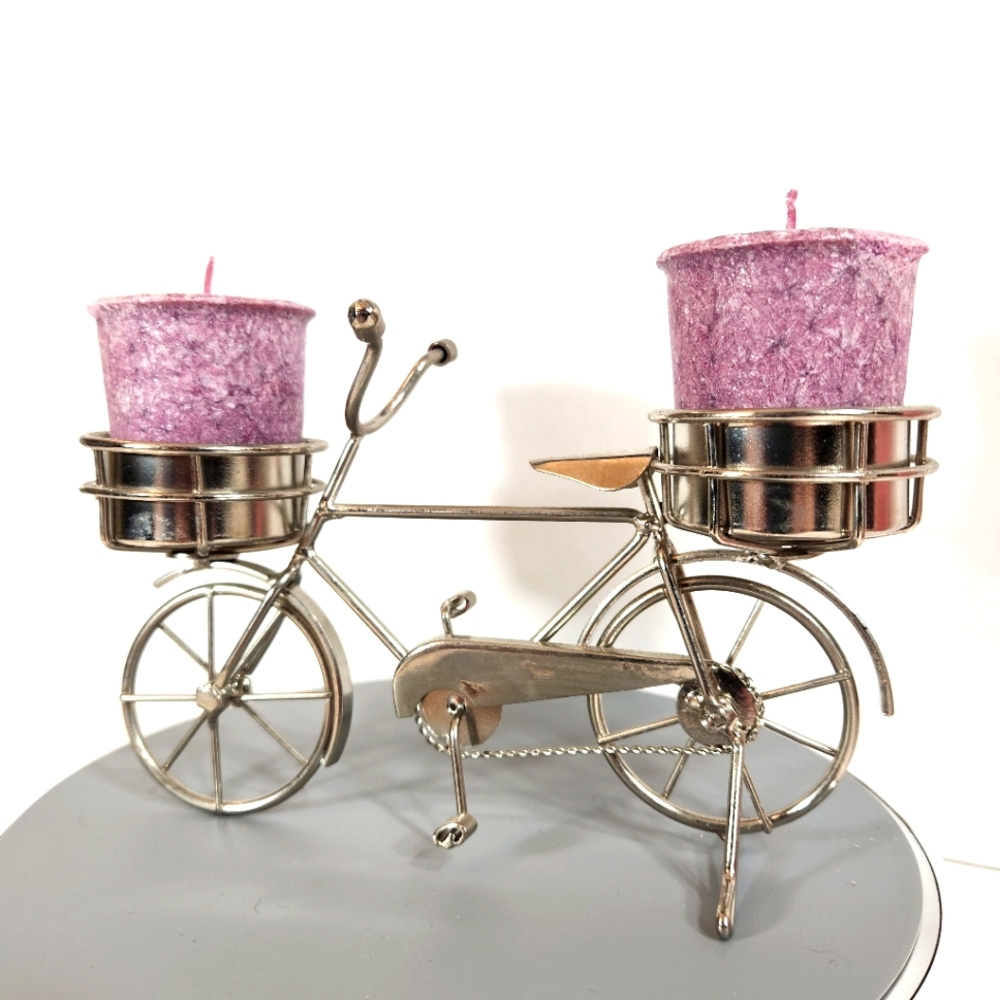 Metal unique bicycle Candle holder